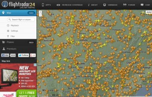 Flight Radar 24 Map