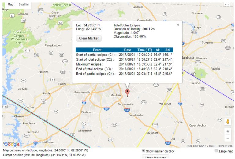 The Best Interactive Map Of The August 21st Usa Total Solar Eclipse Nucloud